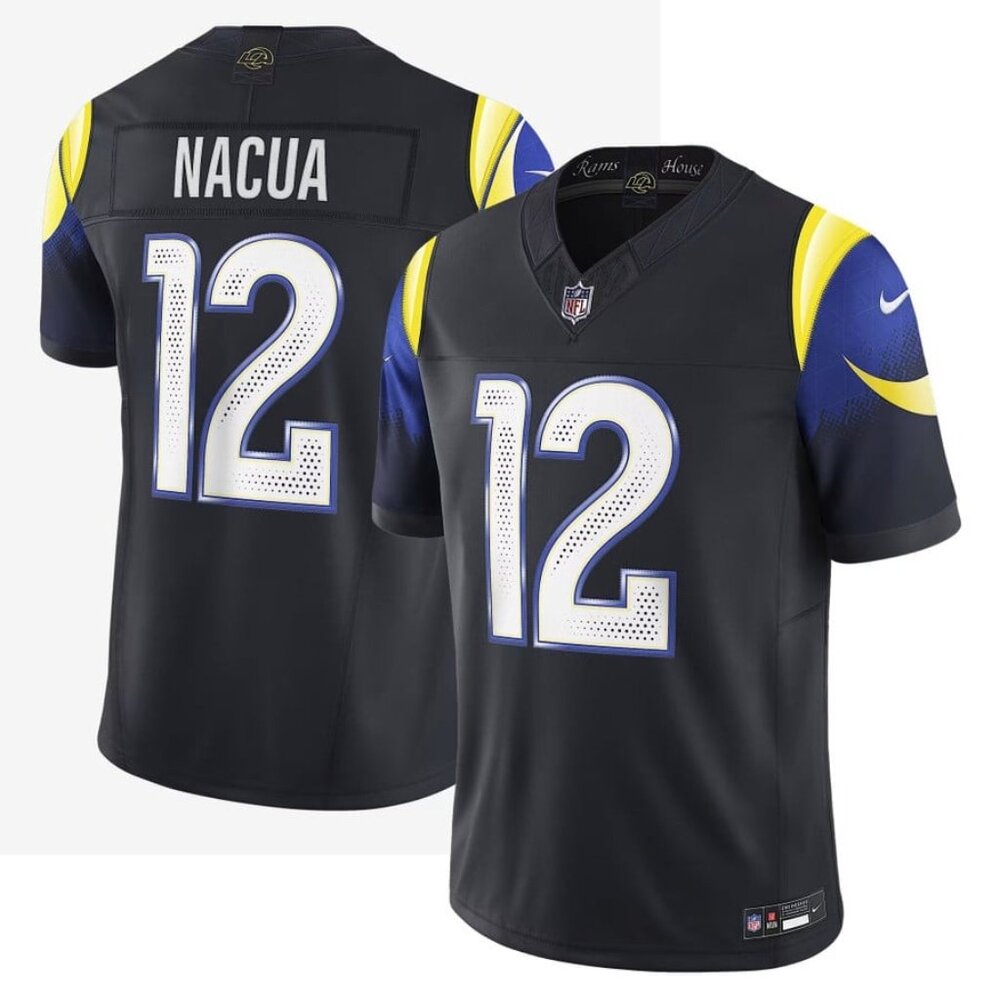 Mens Youths Available Choose Puka Nacua Vapor Black  Stitched Jersey